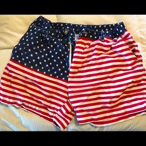 Chubbies American flag shorts